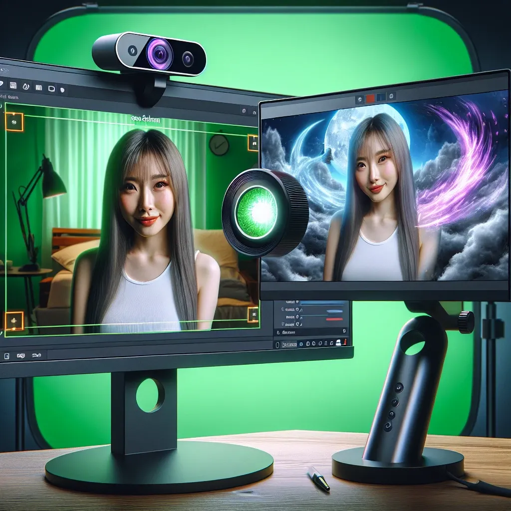 What Benefits Do Webcams with Built-in Green Screens Provide for Streamers?