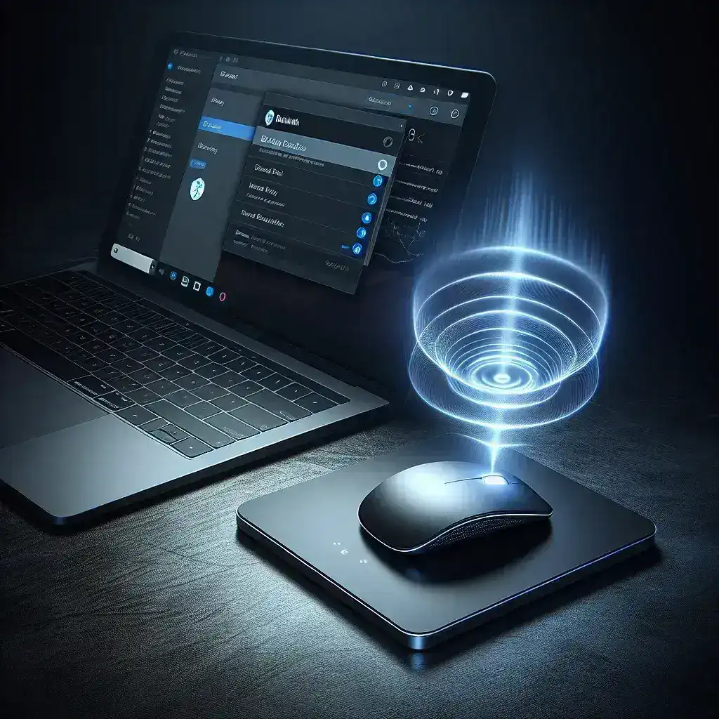 How does a wireless trackpad connect to a Windows PC?